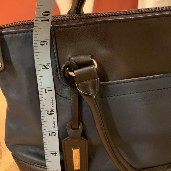 Tignanello  Leather Handbag  Blue and Black - Picture 11 of 13
